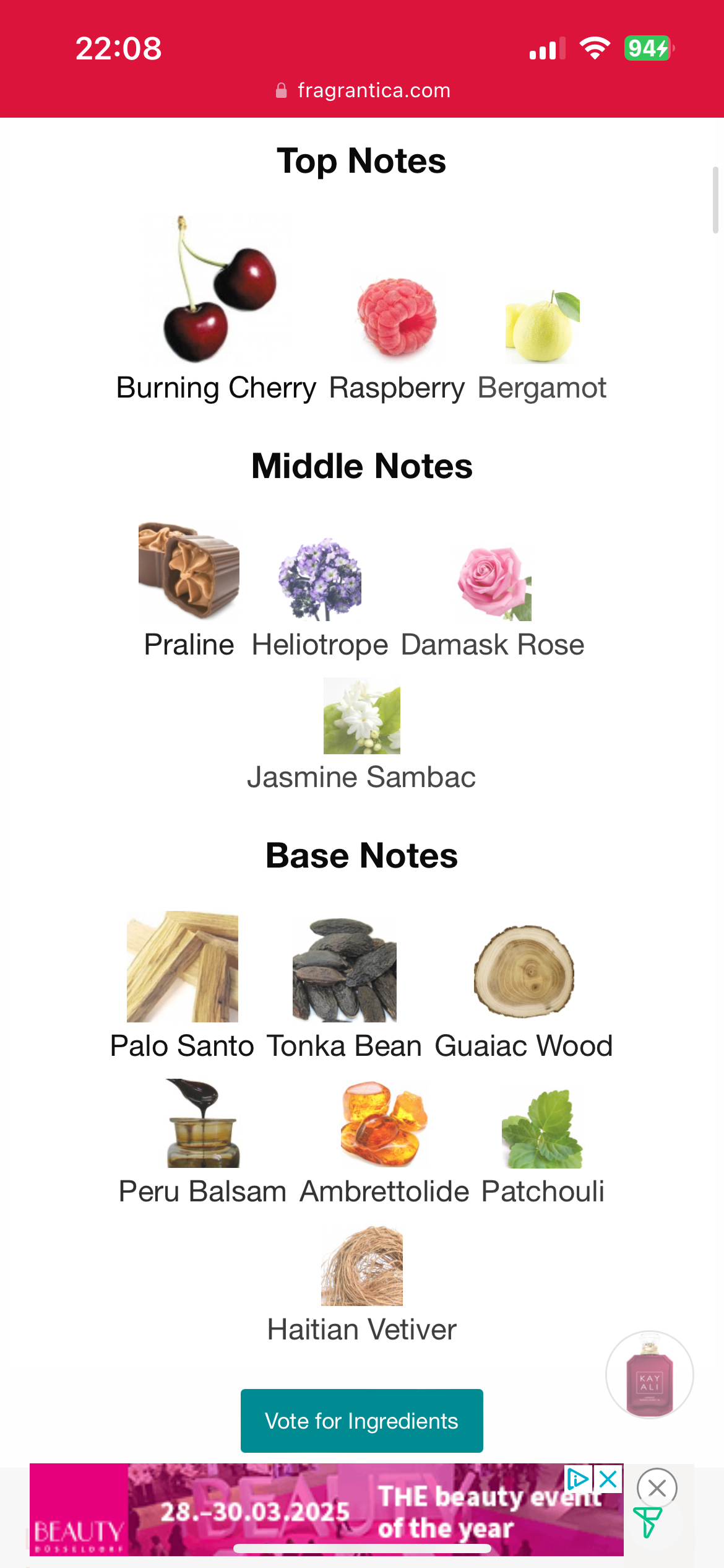 Kayali Lovefest Burning Cherry 48