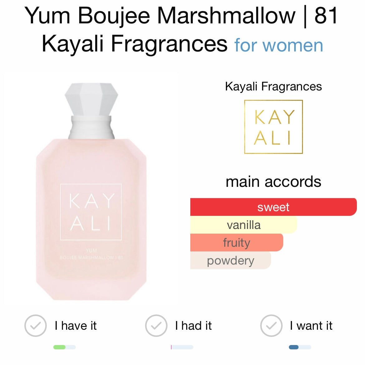 Kayali Yum Boujee Marshmallow 81